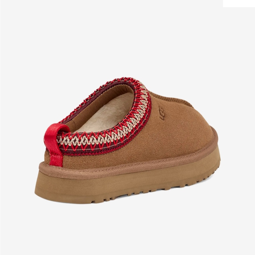 NWT UGG Tazz Slippers Chestnut Size Big Kids Y5/Women’s 7 - Picture 2 of 16